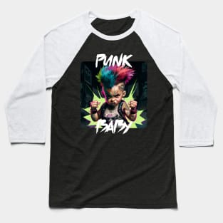 Graffiti Style - Cool Punk Baby 4 Baseball T-Shirt